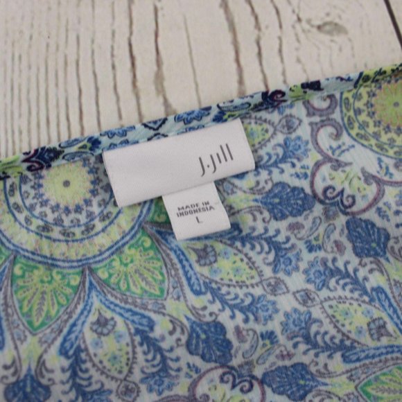 J. Jill L Sleeveless Button Tunic Top Shirt - Picture 2 of 6